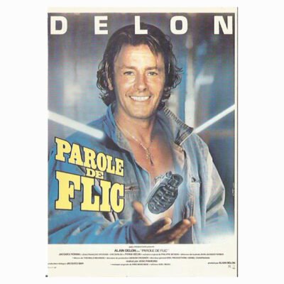 Carte Postale - Parole de flic Alain Delon