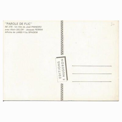Carte Postale – Parole de flic Alain Delon a (2)