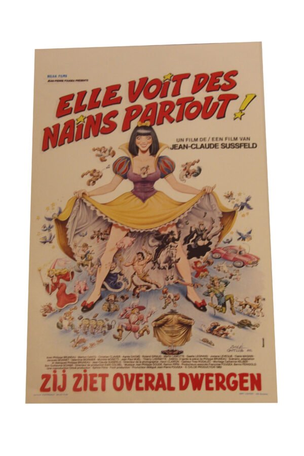 Affiche - Elle voit des nains partout +-35x55 cm