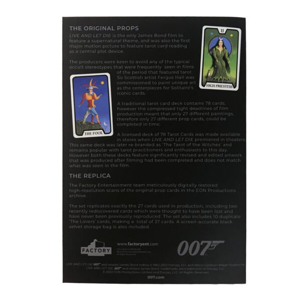 James Bond Live and Let Die - Tarot- Cards Limited Edition Prop Replica – Image 6