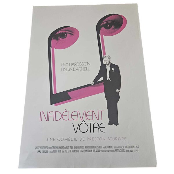 Affiche - Infidèlement votre +- 42x60cm