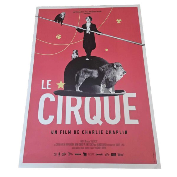 Affiche - Le cirque +- 42x60cm Charlie Chaplin