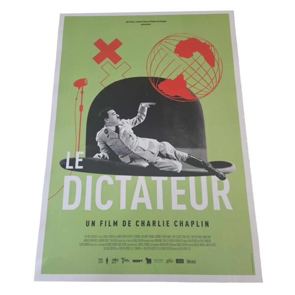 Affiche - Le dictateur +- 42x60cm Charlie Chaplin