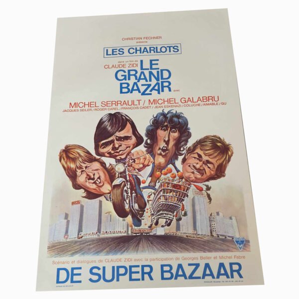 Affiche - Le grand bazar +- 35x55 cm Les charlots