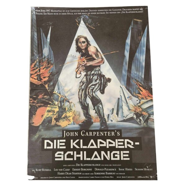 Affiche - New york 1997 Affichette Allemande die klapperschlange +- 29,5x42 cm