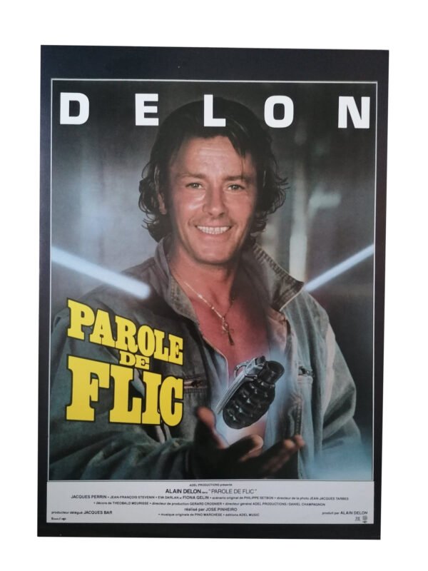 Affiche - Parole de flic +-30x42,5 cm Alain Delon