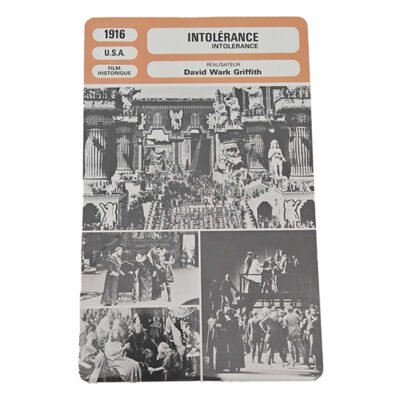 Fiche de Monsieur Cinéma - Intolérance