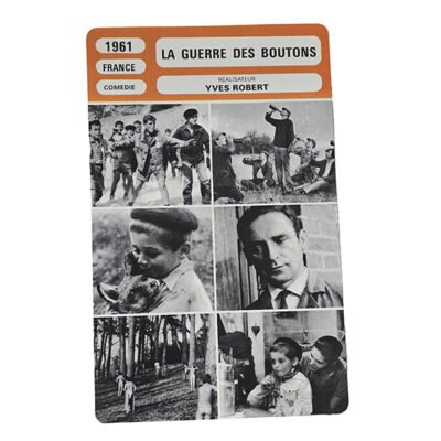 Fiche de Monsieur Cinéma - La guerre des boutons