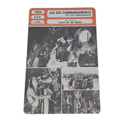 Fiche de Monsieur Cinéma - Les dix commandements