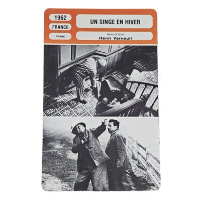 Fiche de Monsieur Cinéma - Un singe en hiver BELMONDO GABIN