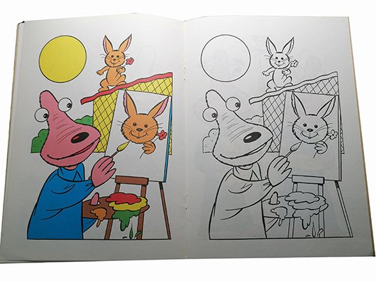 Sibor & Bora Les visiteurs du mercredi livre a colorier vintage – Image 4