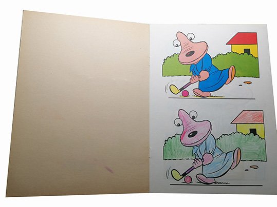 Sibor & Bora Les visiteurs du mercredi livre a colorier vintage – Image 8