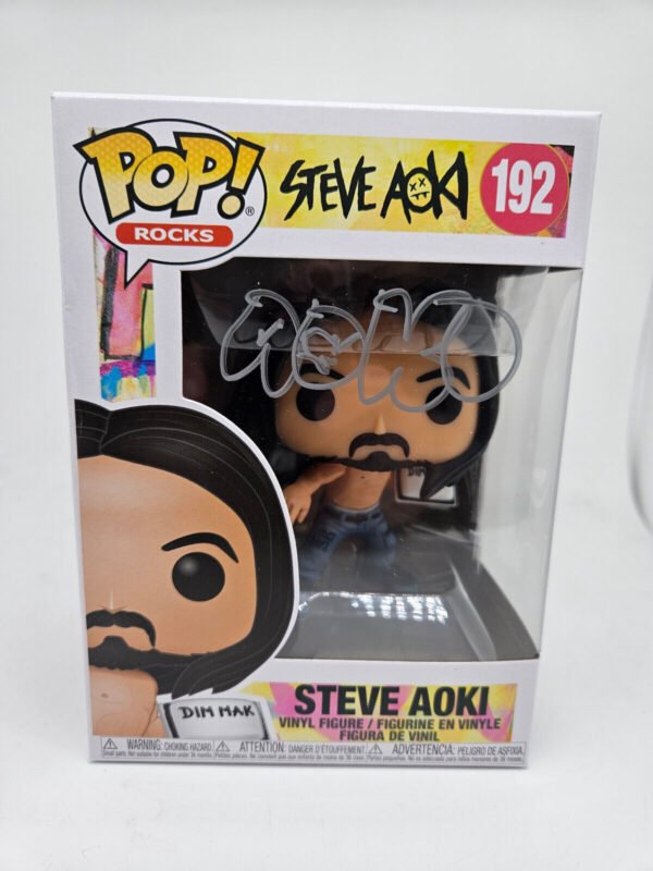 FUNKO - Pop! Rocks Steve Aoki 192 Signed autograph + Funko LEGENDS Shaquille O'Neal PREMIUM VINYL FIGURE Signed autograph