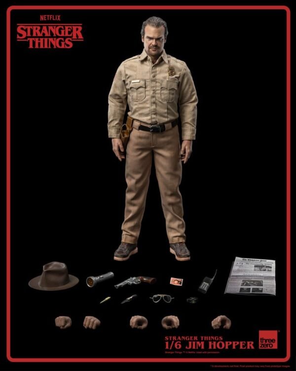 Stranger Things - Jim Hopper 1/6 Scale Figure ThreeZero – Image 9