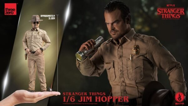 Stranger Things - Jim Hopper 1/6 Scale Figure ThreeZero – Image 12