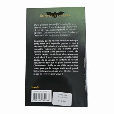 Couverture Buffy contre les vampires La tueuse perdue roman Fleuve Noir