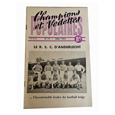 La Galerie des Champions et Vedettes Populaires 1950s Magazine Vintage Sport Cyclisme Football Belgique