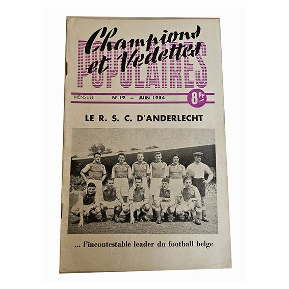 La Galerie des Champions et Vedettes Populaires 1950s Magazine Vintage Sport Cyclisme Football Belgique