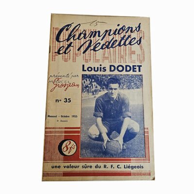 La Galerie des Champions et Vedettes Populaires 1950s Magazine Vintage Sport Cyclisme Football Belgique