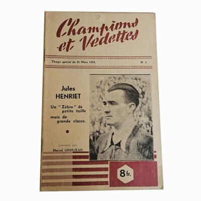 La Galerie des Champions et Vedettes Populaires 1950s Magazine Vintage Sport Cyclisme Football Belgique