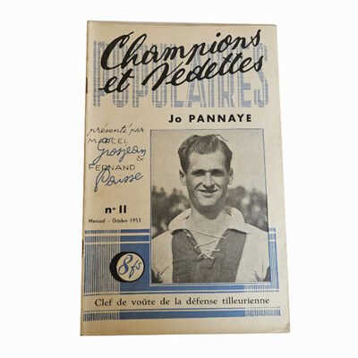 Champions et Vedettes Populaires N°11 MENSUEL Ocobre 1953 JO PANNAYE