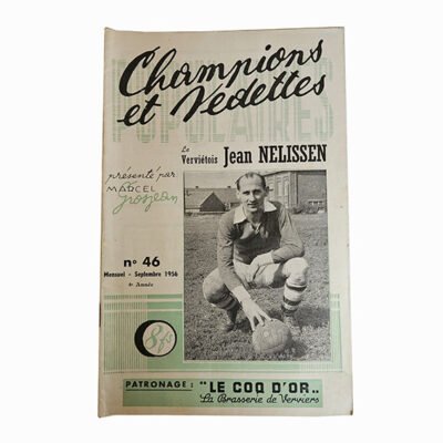 La Galerie des Champions et Vedettes Populaires 1950s Magazine Vintage Sport Cyclisme Football Belgique