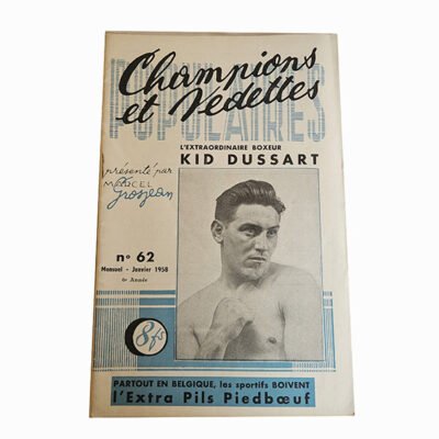 Champions et Vedettes Populaires N°62 MENSUEL Janvier 1958 L'extraordinaire boxeur KID DUSSART