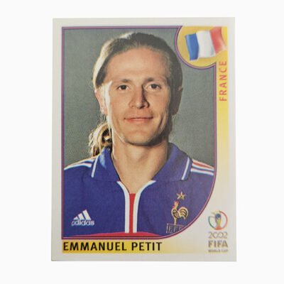 panini World Cup Korea Japan 2002 N°34 Emmanuel Petit