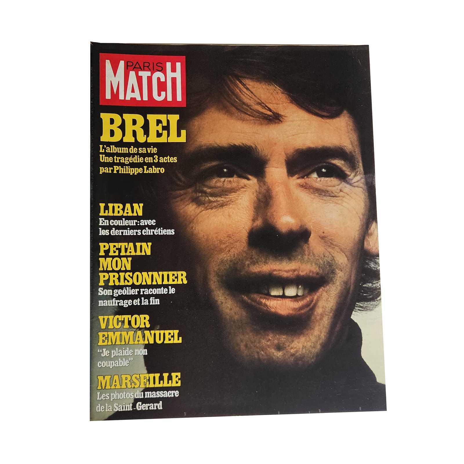 Paris Match n°1534 20 octobre 1978 Jacques Brel