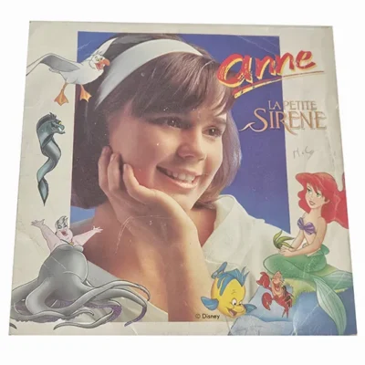 45 Tours Anne la Petite Sirène – Générique du Dessin Animé – Vinyle 7" – Disque Vintage