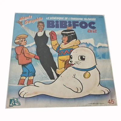 45T Bibifoc – Marie Dauphin – Générique TV Dessin Animé – Disques Adès 1985 – Vinyle 7"