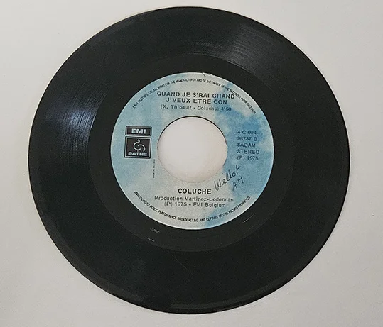 45T Vinyl – Coluche – Le Schmilblick – Disque 45 Tours Vintage Humour Français – Image 3