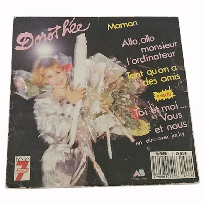 45T Dorothée – Maman – AB Productions – Club Dorothée – Vinyle 7 Pouces