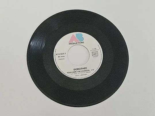 45T Dorothée – Pour Faire Une Chanson – AB Productions – Club Dorothée – Vinyle 7 Pouces – Image 3