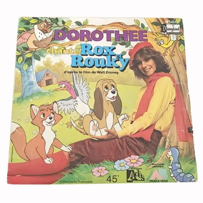 45T Dorothée – Rox et Rouky – Bande Originale Disney – Vinyle 7 Pouces