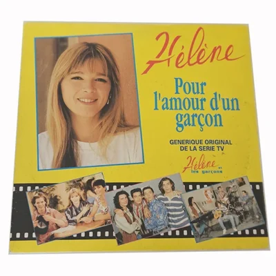45T Hélène – Pour l'Amour d'un Garçon – Hélène Rollès – AB Productions – Vinyle 7 Pouces