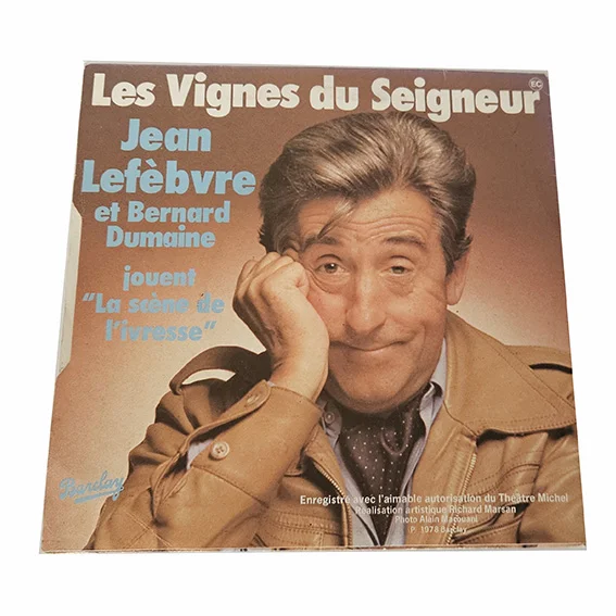 45T Jean Lefebvre – Les Vignes du Seigneur – Vinyle 7" – Chanson Humoristique – Cinéma Français – Image 2