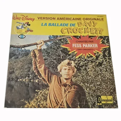 45T La Ballade de Davy Crockett – Version Originale Walt Disney – Bande Originale TV – Vinyle 7 Pouces