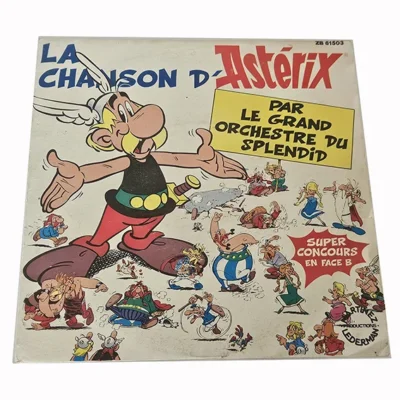 45 Tours La Chanson d’Astérix – Le Grand Orchestre du Splendid – Vinyle 7" – Disque Vintage