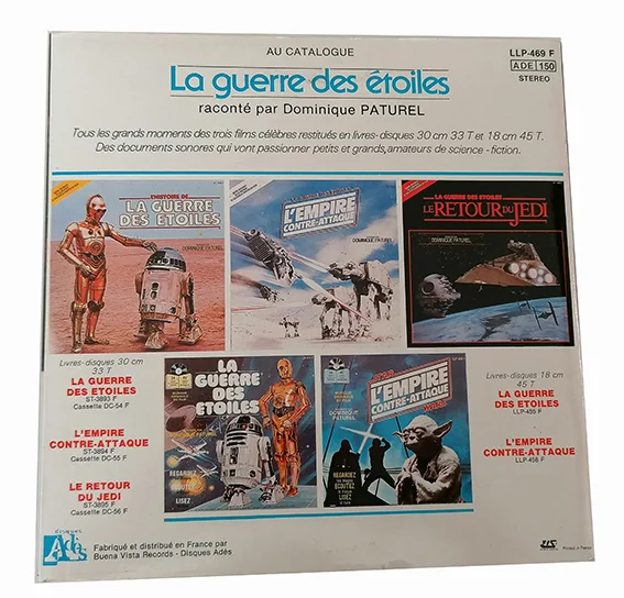 45T Le Retour du Jedi raconté par Dominique Paturel – Star Wars – Livre Disque Vinyle 7" – Disneyland Records – Image 5