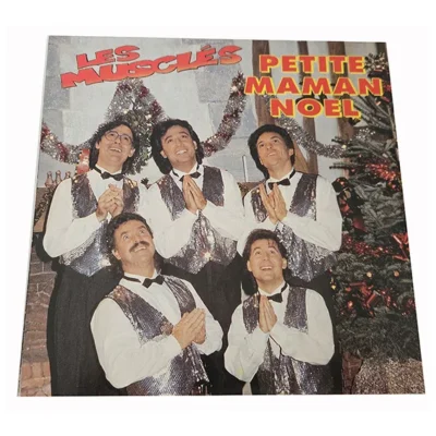 45T Les Musclés – Petite Maman Noël – AB Productions – Chanson de Noël – Vinyle 7 Pouces