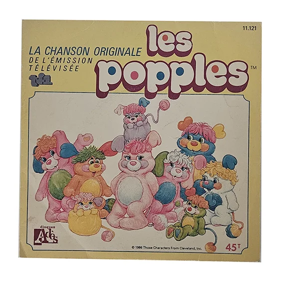 45 Tours Les Popples – Générique Original du Dessin Animé – Noam – Vinyle 7" 1986