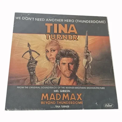 45T Tina Turner – We Don't Need Another Hero – Mad Max Beyond Thunderdome – BO Film – Vinyle 7" 1985