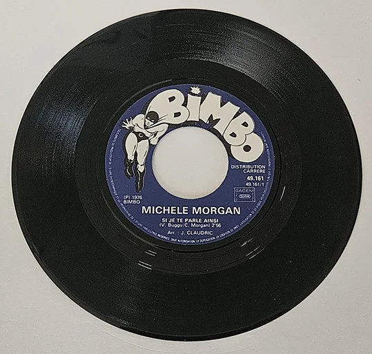 45T Michèle Morgan – Si Je Te Parle Ainsi – Chanson Française – Vinyle 7 Pouces – Image 3