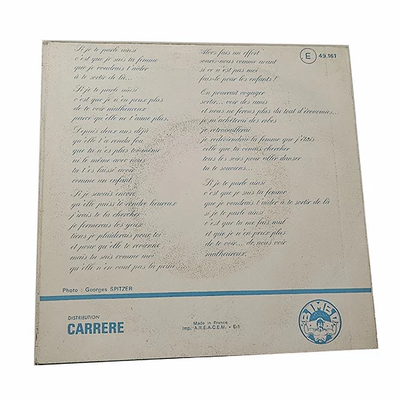 45T Michèle Morgan – Si Je Te Parle Ainsi – Chanson Française – Vinyle 7 Pouces – Image 2