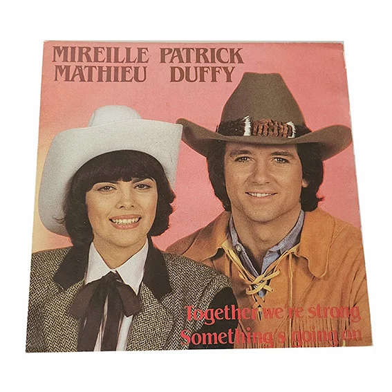 45T Patrick Duffy & Mireille Mathieu – Together We Are Strong – Vinyle 7" Single – 1983