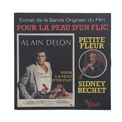 45T Sidney Bechet – Petite Fleur – Pour la Peau d'un Flic – BO Film – Vinyle 7" Single
