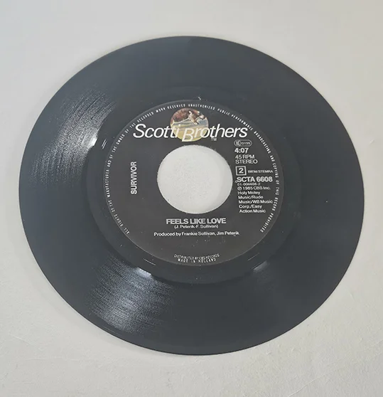 45T Survivor – Burning Heart – Rocky IV Bande Originale Soundtrack Vinyle 45 Tours 1985 – Image 4