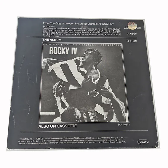 45T Survivor – Burning Heart – Rocky IV Bande Originale Soundtrack Vinyle 45 Tours 1985 – Image 2
