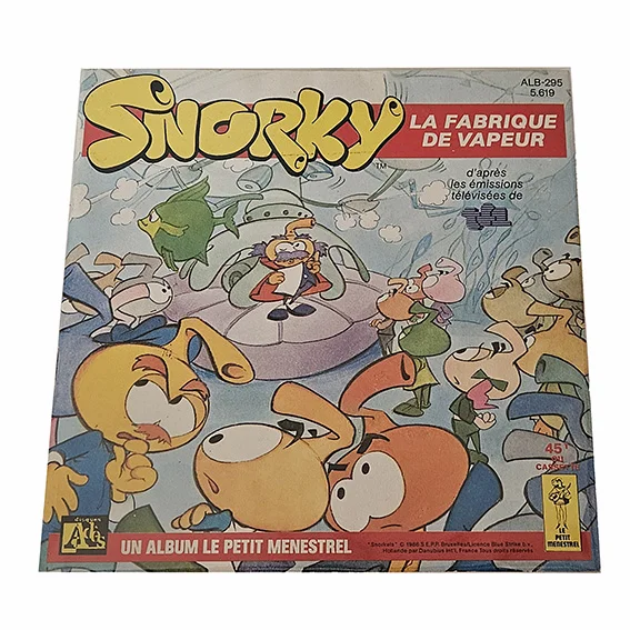 45T Snorky – La Fabrique de Vapeur – Vinyle 7" – Générique TV Dessin Animé – Années 80